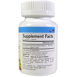 Eclectic Institute, Black Walnut, 400 mg, 90 Veg Caps