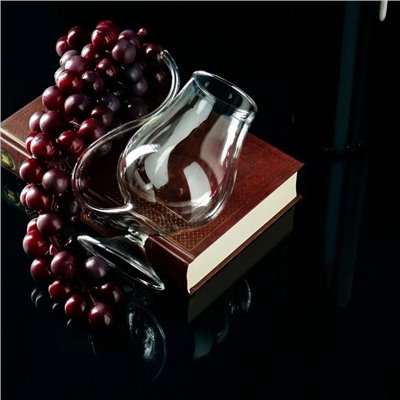 Бокал для вина Magistro «Forma. Пантера», 300 мл, с трубочкой, стекло, прозрачный