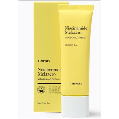 Trimay Осветляющий крем c ниацинамидом и витаминным комплексом Niacinamide Melazero Vita Blanc Cream