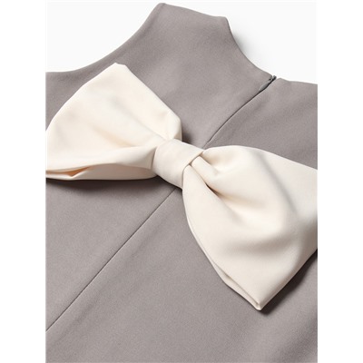 Платье нарядное для девочки MINAKU: PartyDress, рост 152-158 см, серое