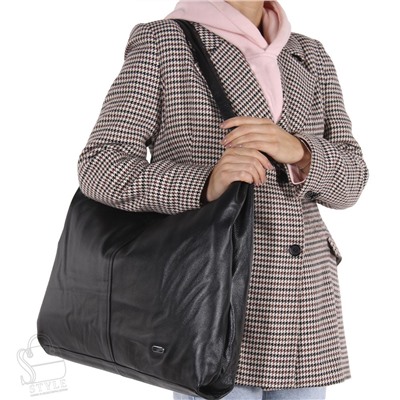 Сумка женская кожаная 970322 black Velina Fabbiano-Safenta