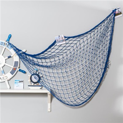 Декоративная сетка настенная «Синяя», 100×200 см