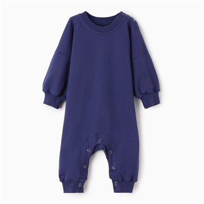 Комбинезон детский MINAKU темно-синий, рост 56-62 см