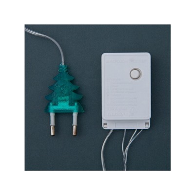 Гирлянда «Нить» 4 м с насадками «Шарик сетка», IP20, прозрачная нить, 20 LED, свечение мульти, 8 режимов, 220 В