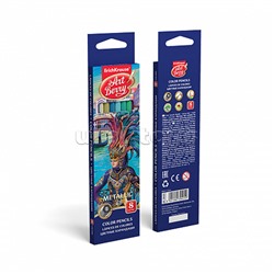 Карандаши цветные 8цв Metallic Creative Line