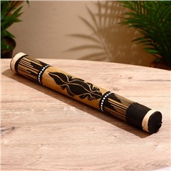 Сувенирный музыкальный инструмент посох дождя «Цветы на поляне» 40×5.5×5.5 см