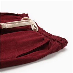 Шорты женские, цвет бордовый, размер 56