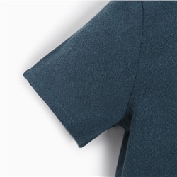 Комплект для мальчика: рубашка, шорты MINAKU, рост 86-92, тёмно-синий