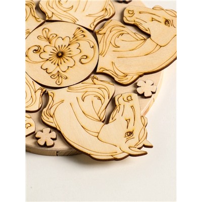 Подставка под горячее «Лошадь Красотка», 20 см, можжевельник