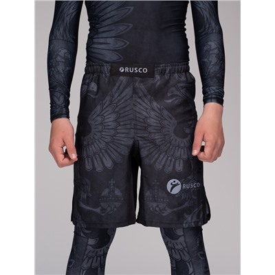 Шорты для MMA Rusco Sport BLACK HERB, детские, р. 2XL