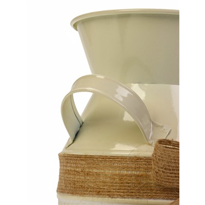 Кашпо - ваза «Гленн», 10×10×19 см, 1.2 л, бежевое