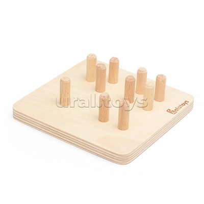 Сортер-пирамидка деревянный