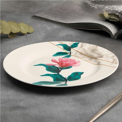 Тарелка «Цветы», 20 см