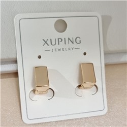 Серьги геометрия коллекция "Xuping" покрытие позолота, арт.101.339