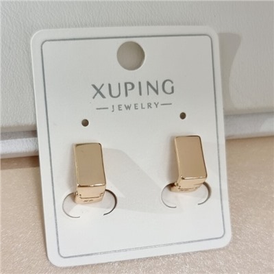 Серьги геометрия коллекция "Xuping" покрытие позолота, арт.101.339