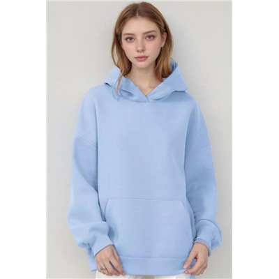 Толстовка женская оверсайз 14428 (Голубой)