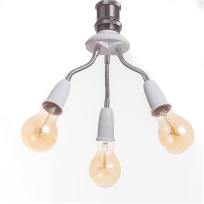 Светильник «Синди трио» Е27/(3хЕ27) 15 Вт белый 8×8×22 см BayerLux