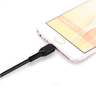 Кабель USB - micro USB Hoco X20  200см 2A  (black)