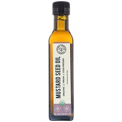 Pure Indian Foods, Органическое масло семян горчицы первого холодного отжима, 250 мл