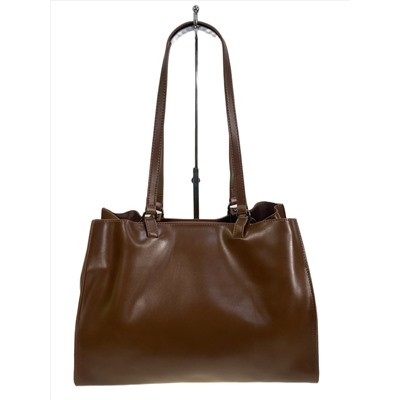 Женская сумка из натуральной кожи, цвет коричневый