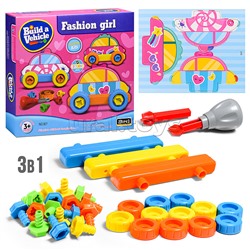 Конструктор "Машина" с отверткой, в коробке