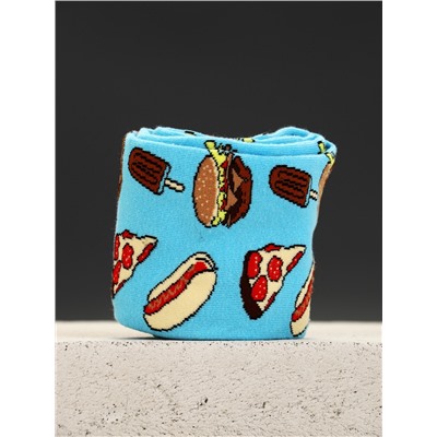 Подарочный набор: гель для душа пиво 250 мл и носки с пиццей