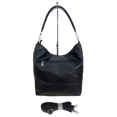 Женская сумка из искусственной кожи, цвет черный