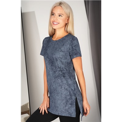 Женская удлиненная футболка с разрезами Happyfox