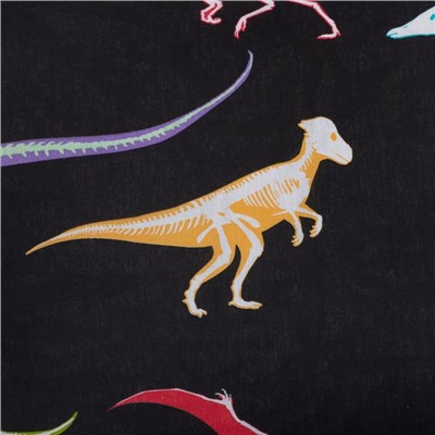 Постельное бельё 1.5-спальное «Этель» Dino skeleton, бязь