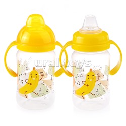 Поильник с силиконовым носиком и ручками "Фрукты"