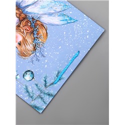 Пакет подарочный новогодний ламинированный, «Новогодний ангел», 26×12×32 см