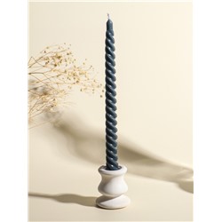 Набор свечей витых, 2×25 см, 4 шт., палитра серого, 25.5×8.8×2.4 см