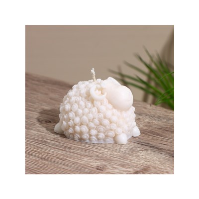 Свеча фигурная формовая «Барашек», 4×4.5×6 см, соевый воск