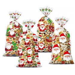 Пакетики для сладостей 50 шт. + 50 зажимов, Размер: 27*12,5 см.