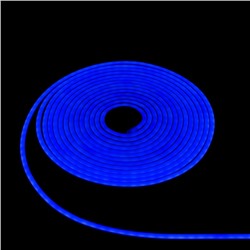 Гибкий неон Luazon Lighting 6×12 мм, IP65, 50 м, SMD2835, 120 LED/м, 12 В, свечение синее