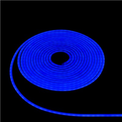 Гибкий неон Luazon Lighting 6×12 мм, IP65, 50 м, SMD2835, 120 LED/м, 12 В, свечение синее