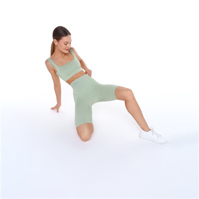 Велосипедки женские, зелёные, размер 42 (S)