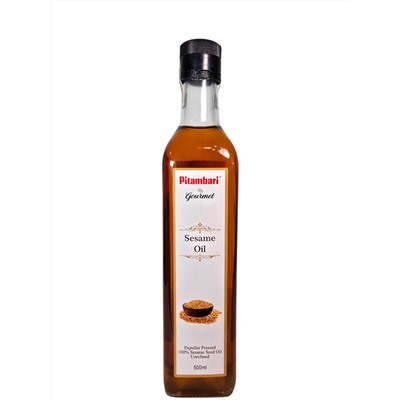 Pitambari Sesame Oil Dark 500ml / Кунжутное масло 500 мл