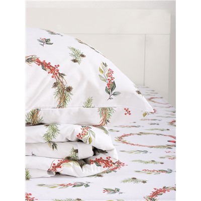 Постельное бельё 1.5-спальное «Этель. Снегири (вид 2)», поплин
