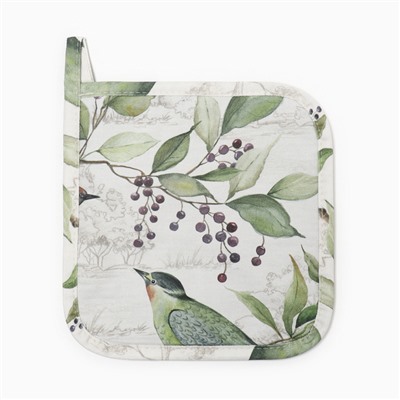 Прихватка Этель «Готовь с душой» 19×19 см,100% хлопок, ватин, 250 г/м²