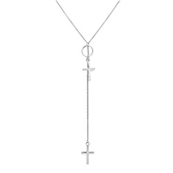 Колье из серебра без вставки, Ю-55135р