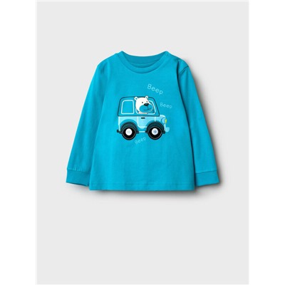 Джемпер детский трикотажный для мальчиков (футболка с длинными рукавами)