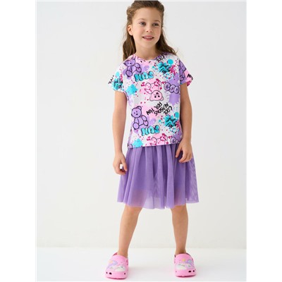 Фуфайка трикотажная для девочек (футболка)