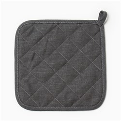 Набор кухонный Этель ECO grey: варежка 15х28см, прихватка 19х19см, 100% лён, 245 г/м2