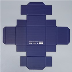 Коробка подарочная новогодняя складная «Космос», 12×12×6.5 см