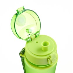 Бутылка для воды, с поильником, 600 мл, зелёная
