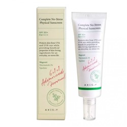 Крем солнцезащитный AXIS-Y Complete No-Stress Physical Sunscreen V. 3 SPF50+ PA++++