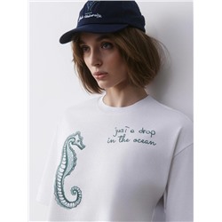 Футболки CONTE LD 2715 Укороченная футболка из хлопка с рисунком