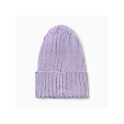 Шапка женская MINAKU, размер 52-56, цвет лаванда