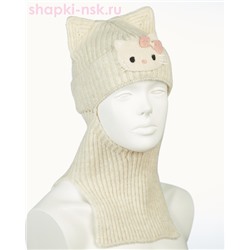 01-45-H Балаклава-шлем для девочки флис (50-52)